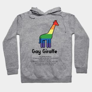 Gay Giraffe G6b - Can animals be gay series - meme gift t-shirt Hoodie